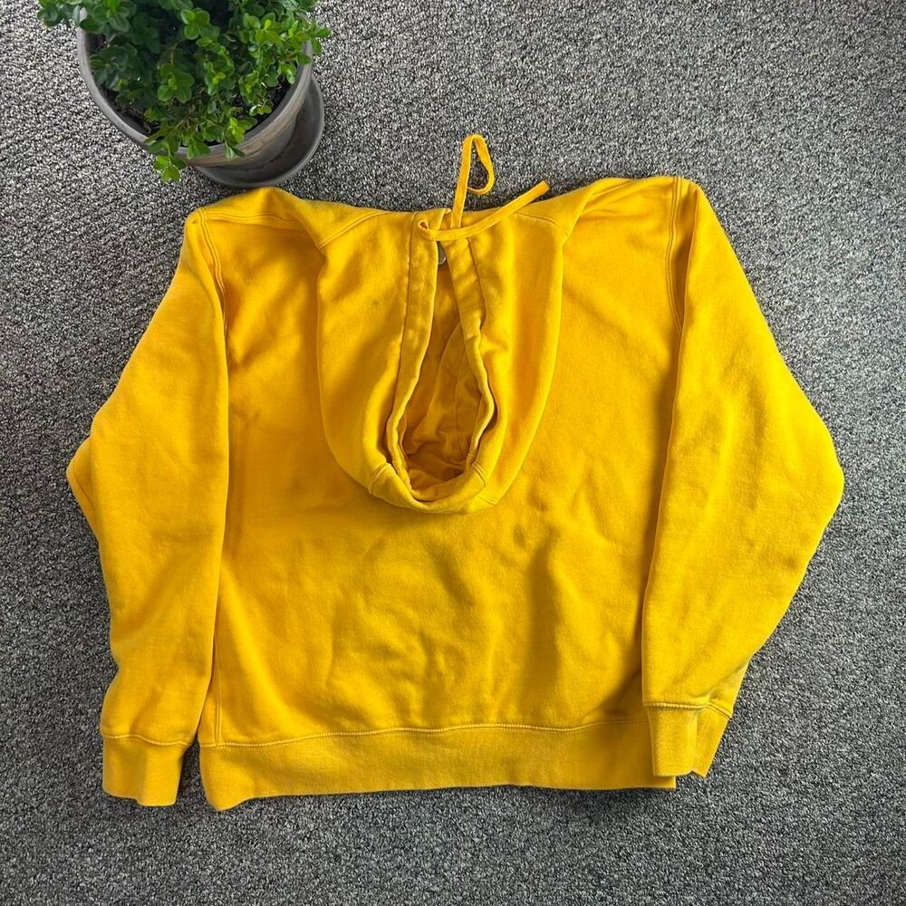 Nike Men's Yellow Hoodie - Picture 4 of 7